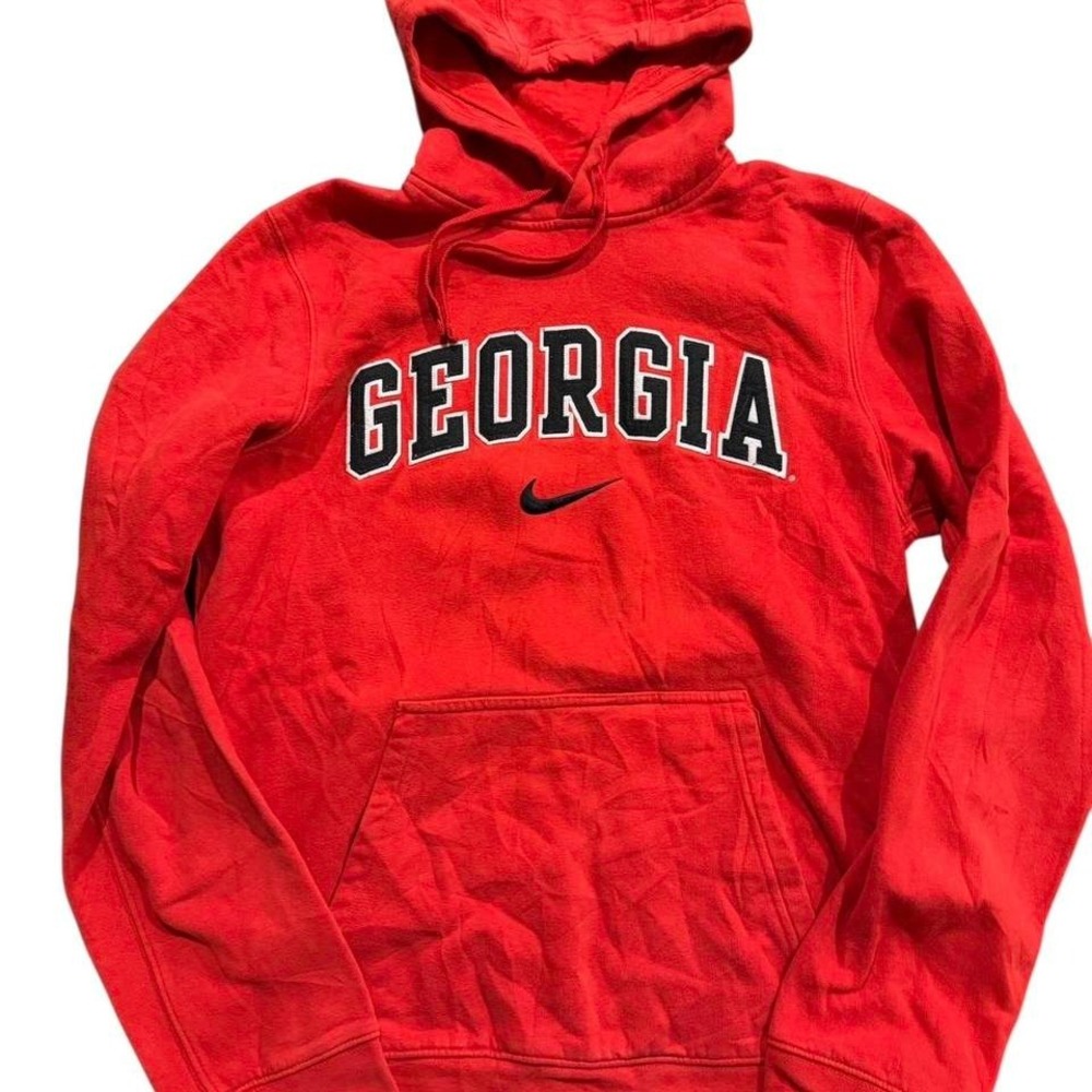 Nike Georgia Bulldogs‎ Red Hoodie Pullover NCAA Small